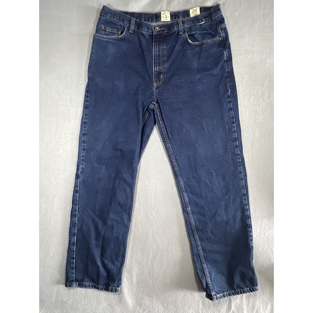 Red‎ Head Brand Co Men's 36x30 Regular Fit Straight Leg Dark Wash Denim Jeans